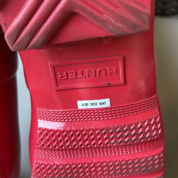 Red Flare Tall Adjustable Hunter Boots 11 - Picture 17 of 17